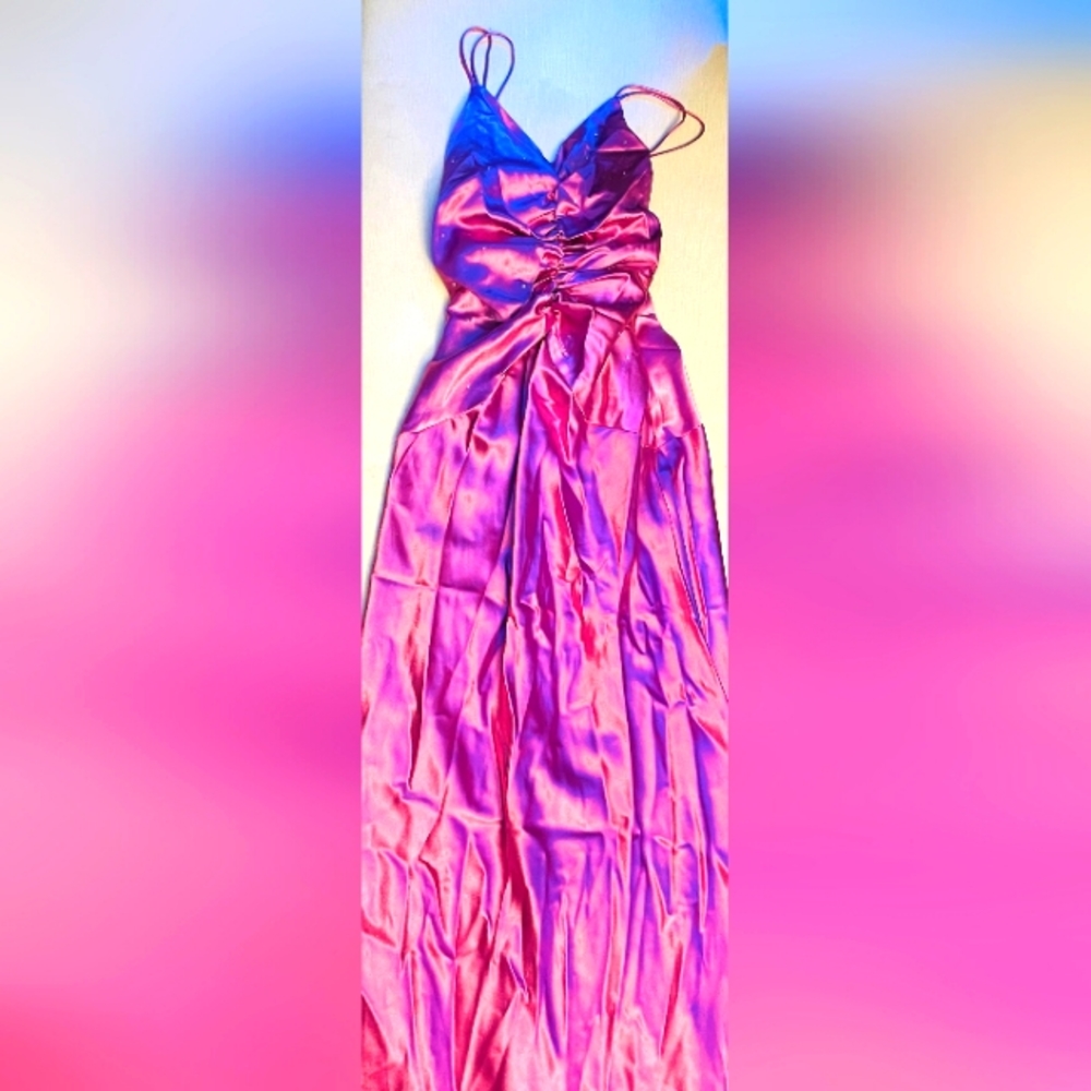 Cute purple Rhinestone dress